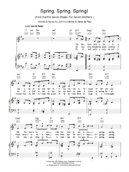 page one of Spring, Spring, Spring! (Piano, Vocal & Guitar Chords (Right-Hand Melody))