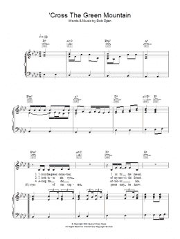 page one of 'Cross Green Mountain (Piano, Vocal & Guitar Chords)