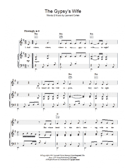 page one of The Gypsy's Wife (Piano, Vocal & Guitar Chords)