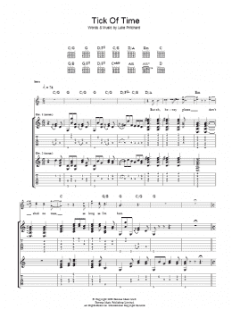 page one of Tick Of Time (Guitar Tab)