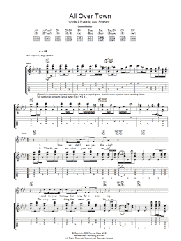 page one of All Over Town (Guitar Tab)