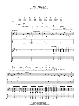 page one of Mr Maker (Guitar Tab)