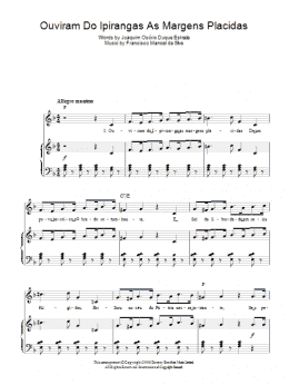 page one of Ouviram Do Ipirangas As Margens Placidas (Brazilian National Anthem) (Piano, Vocal & Guitar Chords)