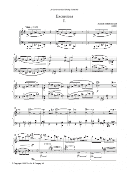 page one of Excursions I (Piano Solo)