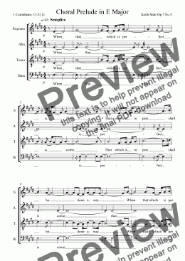 page one of Choral Prelude Op.7.4