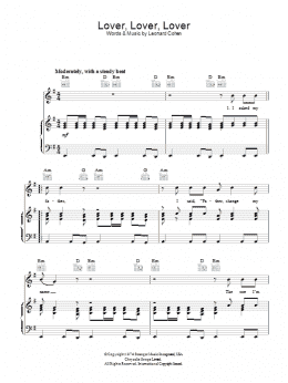 page one of Lover Lover Lover (Piano, Vocal & Guitar Chords)