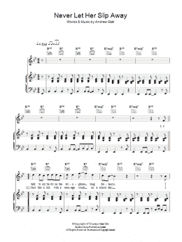 page one of Never Let Her Slip Away (Piano, Vocal & Guitar Chords)