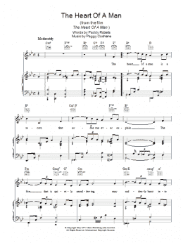 page one of The Heart Of A Man (Piano, Vocal & Guitar Chords)