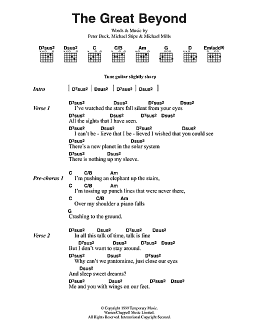 page one of The Great Beyond (Guitar Chords/Lyrics)