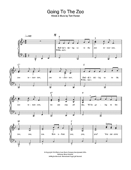 page one of Going To The Zoo (Easy Piano)