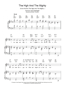 page one of The High And The Mighty (Piano, Vocal & Guitar Chords)