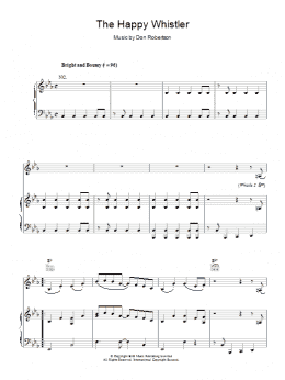 page one of The Happy Whistler (Piano, Vocal & Guitar Chords)
