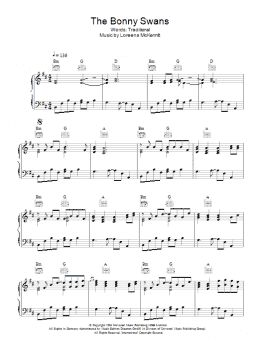page one of The Bonny Swans (Piano, Vocal & Guitar Chords)