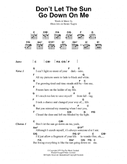 page one of Don't Let The Sun Go Down On Me (Guitar Chords/Lyrics)