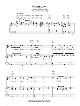 page one of Hometown (Piano, Vocal & Guitar Chords)