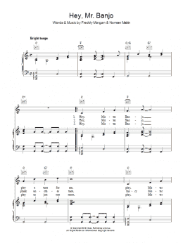 page one of Hey, Mr. Banjo (Piano, Vocal & Guitar Chords)