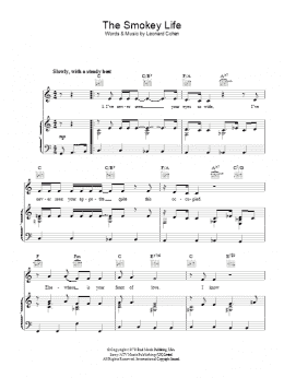 page one of The Smokey Life (Piano, Vocal & Guitar Chords)