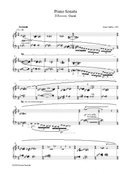 page one of Piano Sonata, II Erosion/Glacial (Piano Solo)