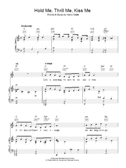 page one of Hold Me, Thrill Me, Kiss Me (Piano, Vocal & Guitar Chords)