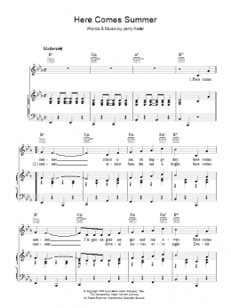 page one of Here Comes Summer (Piano, Vocal & Guitar Chords)
