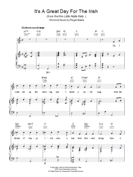 page one of It's A Great Day For The Irish (Piano, Vocal & Guitar Chords)