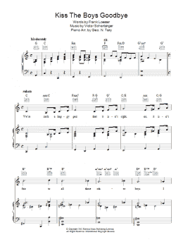 page one of Kiss The Boys Goodbye (Piano, Vocal & Guitar Chords)