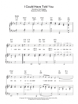 page one of I Could Have Told You (Piano, Vocal & Guitar Chords)