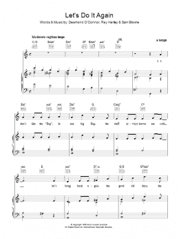 page one of Let's Do It Again (Piano, Vocal & Guitar Chords)