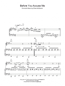 page one of Before You Accuse Me (Take A Look At Yourself) (Piano, Vocal & Guitar Chords)