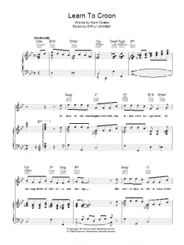 page one of Learn To Croon (Piano, Vocal & Guitar Chords)