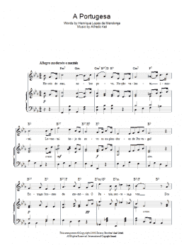 page one of A Portugesa (Portuguese National Anthem) (Piano, Vocal & Guitar Chords)