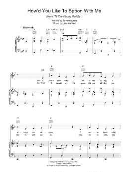 page one of How'd You Like To Spoon With Me (Piano, Vocal & Guitar Chords)
