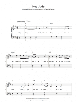 page one of Hey Jude (Easy Piano)