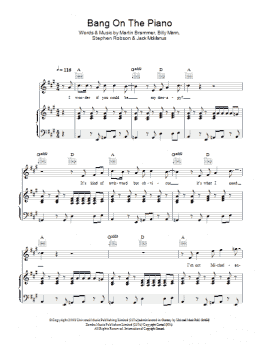 page one of Bang On The Piano (Piano, Vocal & Guitar Chords)