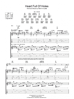 page one of Heart Full Of Holes (Guitar Tab)