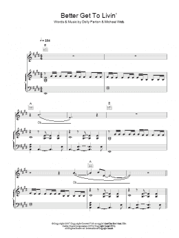 page one of Better Get To Livin' (Piano, Vocal & Guitar Chords)