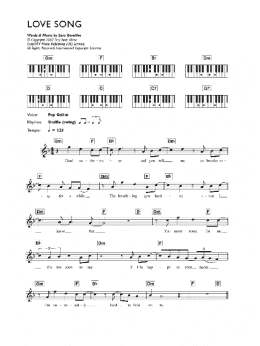 page one of Love Song (Lead Sheet / Fake Book)