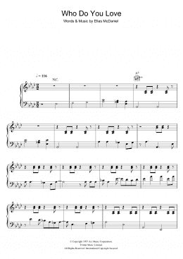 page one of Who Do You Love (Piano, Vocal & Guitar Chords)