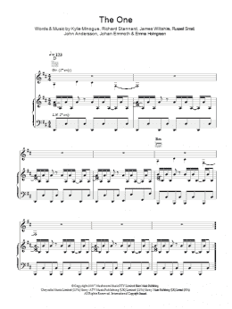 page one of The One (Piano, Vocal & Guitar Chords)