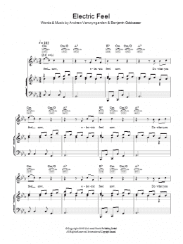 page one of Electric Feel (Piano, Vocal & Guitar Chords)