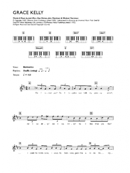 page one of Grace Kelly (Lead Sheet / Fake Book)