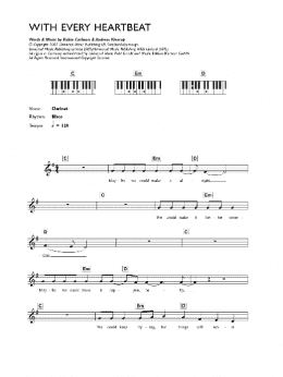 page one of With Every Heartbeat (Lead Sheet / Fake Book)