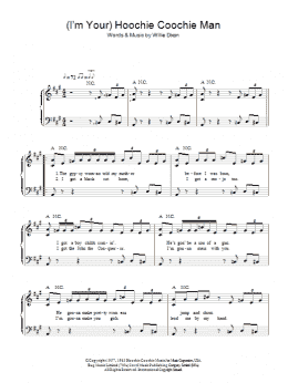 page one of (I'm Your) Hoochie Coochie Man (Easy Piano)