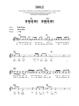 page one of Smile (Lead Sheet / Fake Book)
