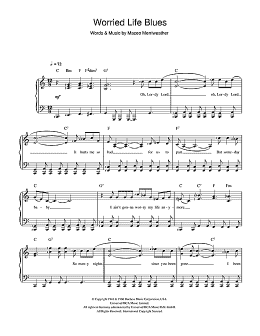 page one of Worried Life Blues (Beginner Piano (Abridged))