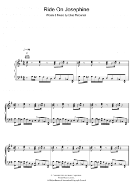 page one of Ride On Josephine (Piano, Vocal & Guitar Chords)