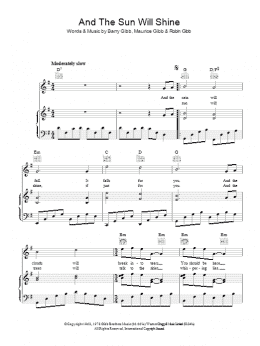 page one of And The Sun Will Shine (Piano, Vocal & Guitar Chords)
