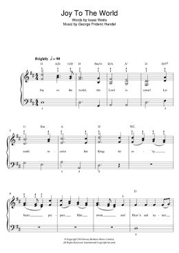 page one of Joy To The World (Beginner Piano)
