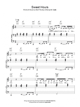page one of Sweet Hours (Piano, Vocal & Guitar Chords)