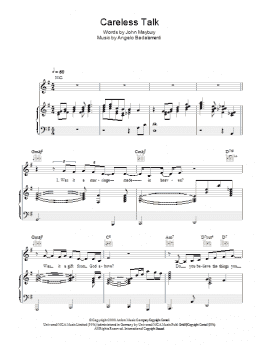 page one of Careless Talk (Piano, Vocal & Guitar Chords)